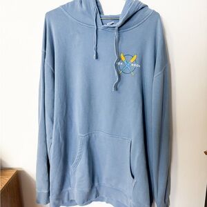 high noon light blue hoodie